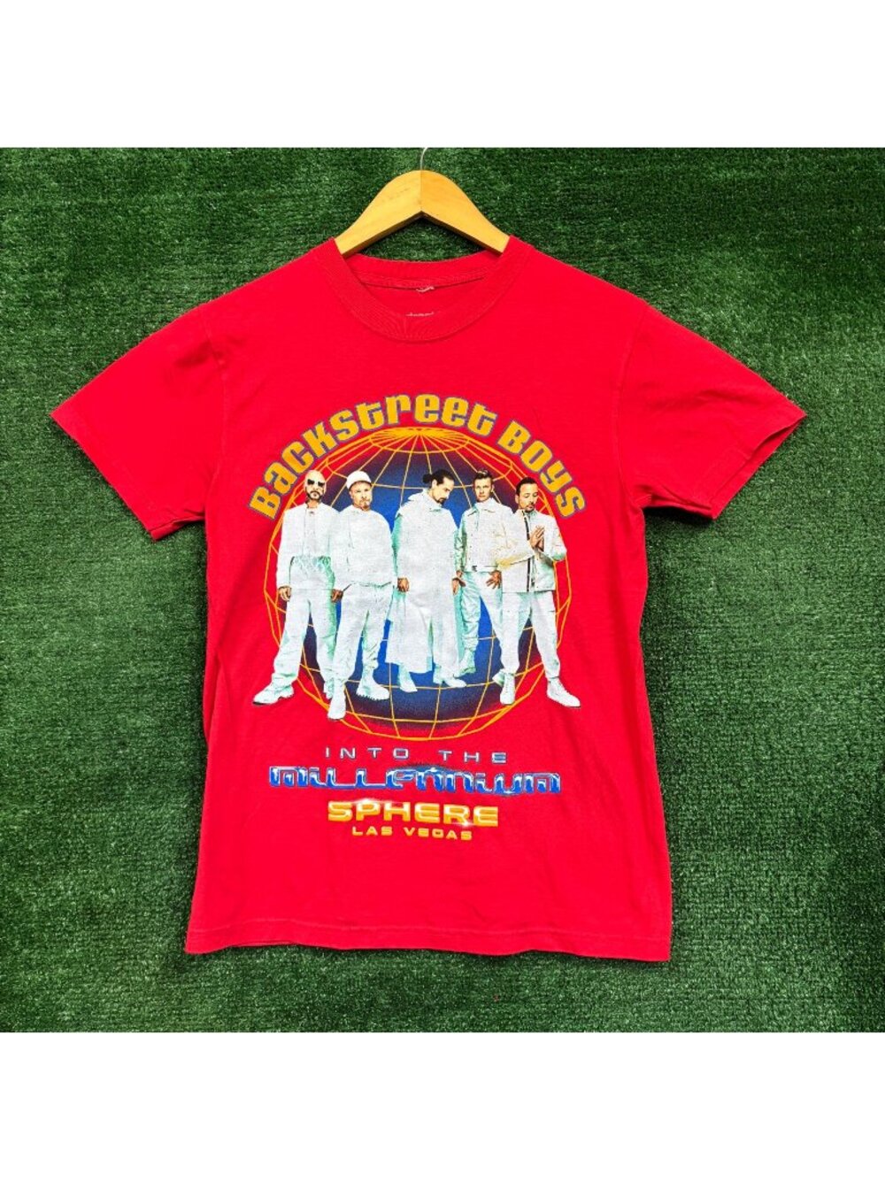 Backstreet Boys Into the Millennium red T-Shirt Size Small